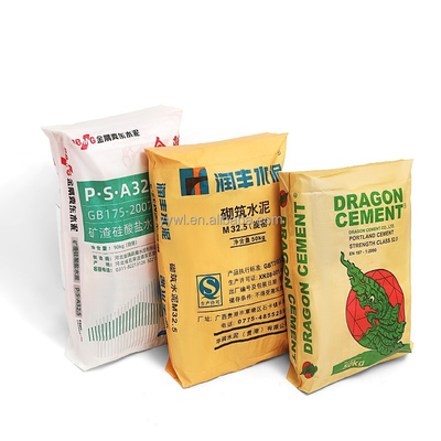 50kg PP Valve Cement Bag 80GSM Moisture Proof