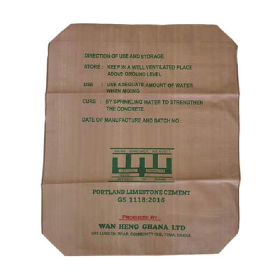 Ventil đáy khối polypropylene dệt túi xi măng PP 20kg 25kg 30kg 40kg 50kg Khối đóng gói