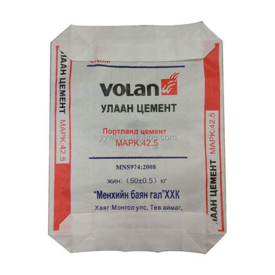 Túi xi măng PP tùy chỉnh Van dệt Polypropylen Ad Star Túi xi măng 25Kg 50kg