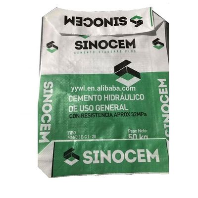 Túi đóng gói van xi măng 40kg 50kg ISO9001 Túi PP dệt bột thạch cao Túi 25kg