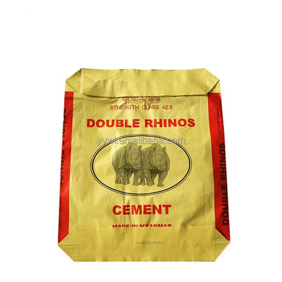 Túi rỗng xi măng PP 25kg 40kg 50kg Quảng cáo Star Block Van dưới đáy Túi bao tải