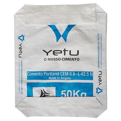 Túi van PP dệt cường độ cao Đáy khối cho bao bì thạch cao putty