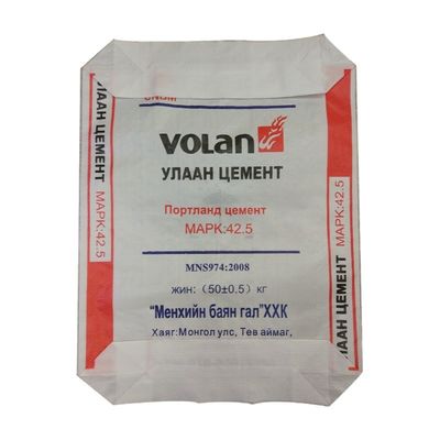 Túi xi măng đáy khối 25kg 40kg 50kg Ad Star Valve Túi đóng gói PP