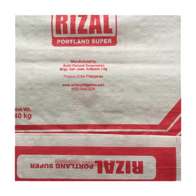 Bán nóng 25kg 40kg 50kg Túi ngôi sao quảng cáo Túi PP khối đáy Túi van xi măng Bao xi măng