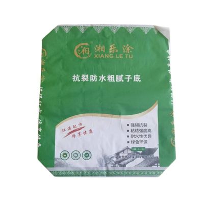 Túi giấy xi măng không thấm nước 20kg giấy kraft nhiều lớp được tùy chỉnh bằng chất kết dính
