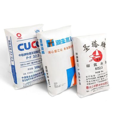 khả năng chống đâm thủng Túi xi măng PP 25kg 40kg 50kg Túi đáy khối sao quảng cáo