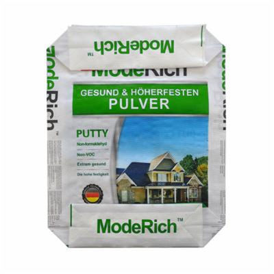 Túi xi măng PP 25kg 40kg 50kg 70gsm - 100gsm Túi đáy quảng cáo sao ISO14001