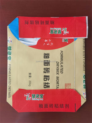 25kg 40kg 50kg Túi dệt BOPP in Khối đáy van xi măng