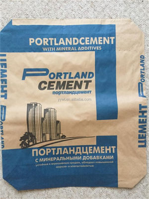 Túi giấy 3 lớp màu nâu tùy chỉnh Túi giấy xi măng 50kg Bao tải 60gsm - 90gsm