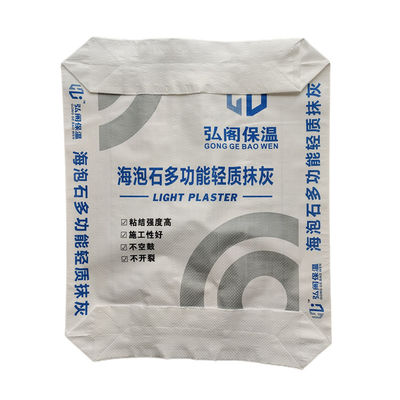 Thùng xi măng đáy vuông tùy chỉnh 20Kg Polypropylene Tile Adhesive Woven Valve Bag