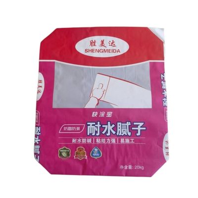 Chất liệu giấy tường nhiều loại 95g tùy chỉnh túi xi măng chống nước 20kg với in Offset dính 95g/Custom