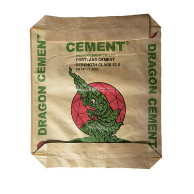 25 KG 40 KG 50 KG Vải dệt PP van túi xi măng túi rỗng công nghiệp Flexo Printing Packaging