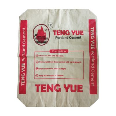 50kg túi xi măng dệt PP với chống ẩm van ISO9001