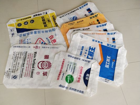 Bao xi măng van PP 80GSM tráng màng in nhiều màu 20-50kg