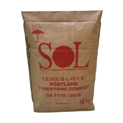 50kg Custom PP Woven Cement Bag with Laminated Printing