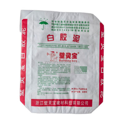Túi xi măng dệt van PP 25KG 50KG có đáy vuông và hàn nhiệt, được chứng nhận ISO9001:2008