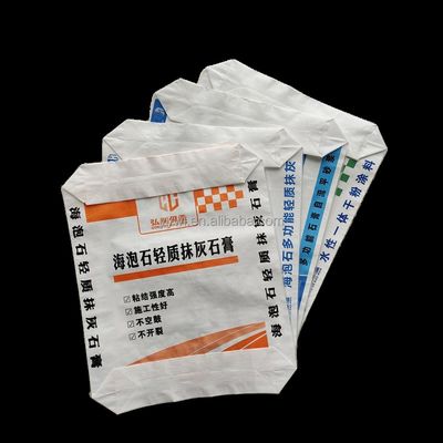 Túi xi măng và túi van PP có thể tái chế tùy chỉnh được chứng nhận ISO9001:2008 dùng cho vữa và bột hóa chất