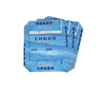 Túi van dệt PP in BOPP nhiều màu với dung tích 20kg 25kg cho xi măng và keo trộn khô