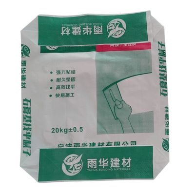 Bao PP dệt van 25kg với in ấn tiết kiệm chi phí cho vữa khô, vữa trát, keo dán gạch, vữa trát nền, vữa rót
