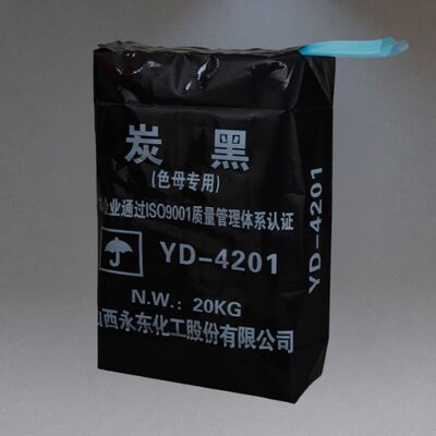 25KG Heavy Duty PE túi van cho Carbon Black với Tuck In sleeve