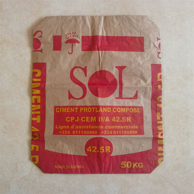 Túi van giấy 2 lớp 90GSM đáy vuông cho vữa 20kg 25kg 30kg 40kg