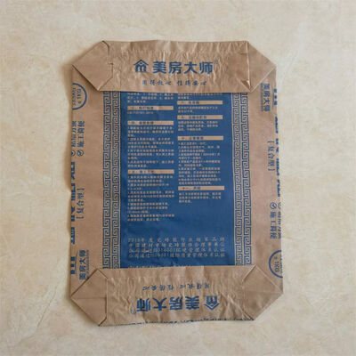 Túi van giấy 2 lớp 90GSM đáy vuông cho vữa 20kg 25kg 30kg 40kg