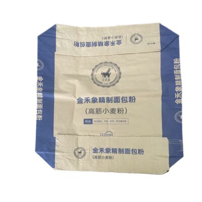 Túi van giấy 2 lớp 90GSM đáy vuông cho vữa 20kg 25kg 30kg 40kg