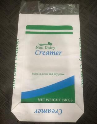 Túi giấy miệng hở cấp thực phẩm đáy vuông đựng 25kg kem không sữa