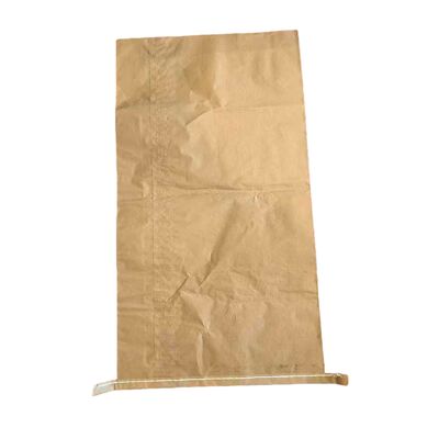 20kg Kraft giấy túi với miệng mở khâu đáy cho nhựa nhựa loại bỏ nhựa thu thập nhựa ốp đúc nhựa bao bì tùy chỉnh kích thước có sẵn