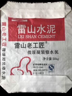 Túi van nhựa dệt PPW AD Star tráng đáy vuông 50kg đựng xi măng