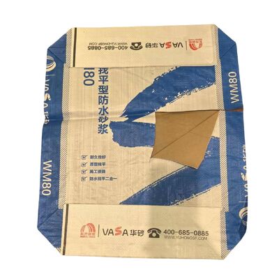 Túi van PP dệt có lót giấy bên trong dùng cho bao bì xi măng hỗn hợp khô 20KG 25KG 40KG