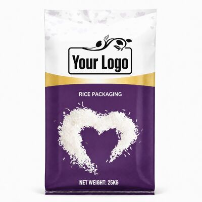 Túi gạo chống ẩm BOPP cán màng PP dệt 5kg 10kg 15kg 25kg có đáy gấp cho bột, gạo, thức ăn chăn nuôi và nông nghiệp